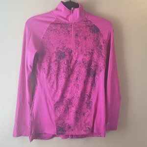 Champion Duo Dry Long Sleeve Zip Mock Neck Top XS